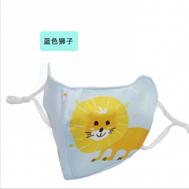 Child Cartoon printed eye mask dustproof windproof thick warm mask price for 5 pcs