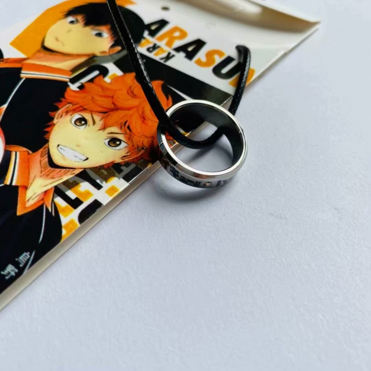 Haikyuu!! Anime ring necklace accessories hanging pendant