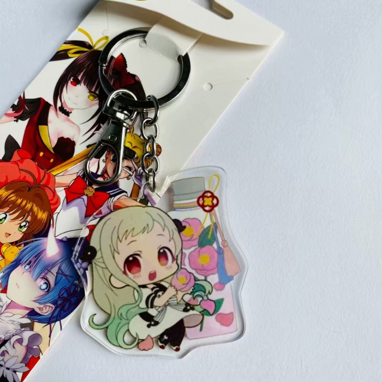 Toilet-Bound Hanako-kun Cartoon Anime Stainless steel military key chain pendant