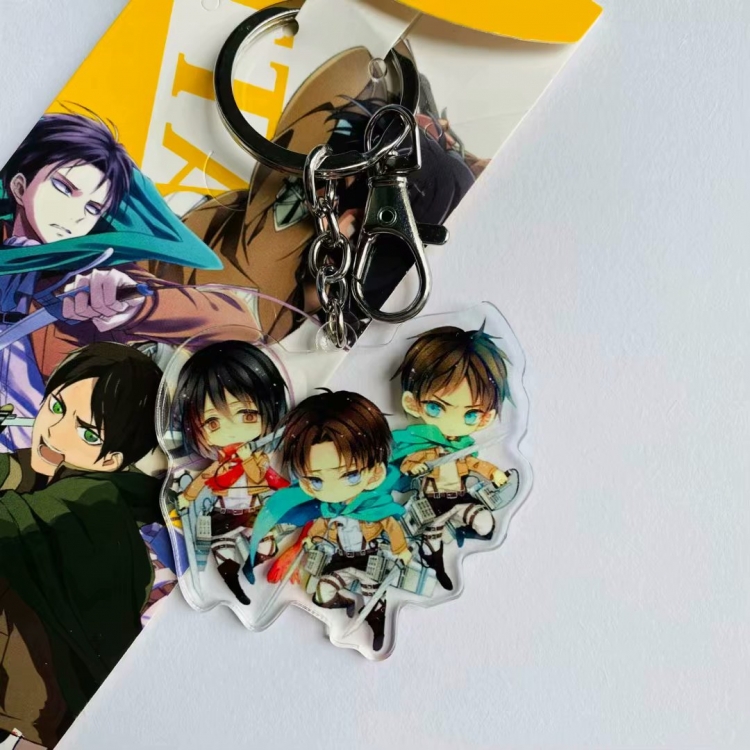 Shingeki no Kyojin Cartoon Animation surrounding acrylic keychain pendant price for 5 pcs