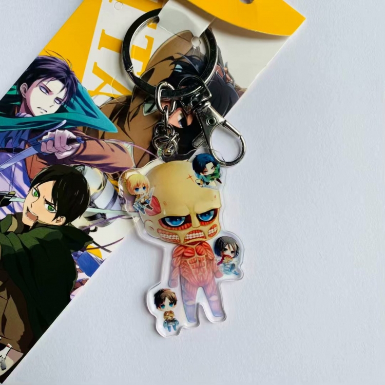 Shingeki no Kyojin Cartoon Animation surrounding acrylic keychain pendant price for 5 pcs