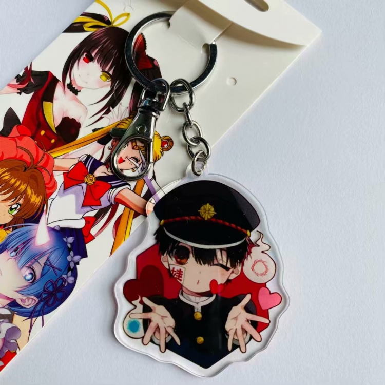 Toilet-Bound Hanako-kun Cartoon Animation surrounding acrylic keychain pendant price for 5 pcs