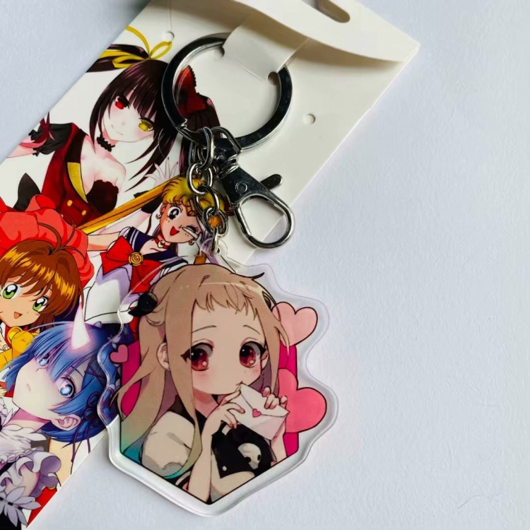 Toilet-Bound Hanako-kun Cartoon Animation surrounding acrylic keychain pendant price for 5 pcs