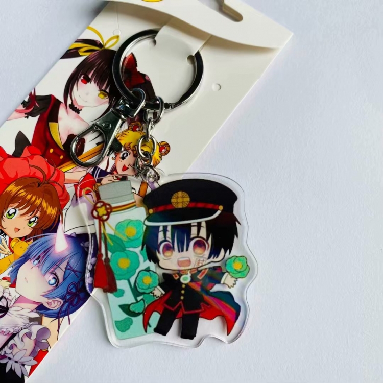 Toilet-Bound Hanako-kun Animation surrounding acrylic keychain pendant price for 5 pcs