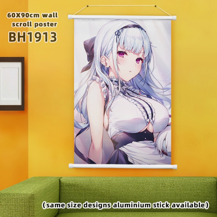 Azur Lane White Plastic rod Cloth painting Wall Scroll 60X90CM BH1913