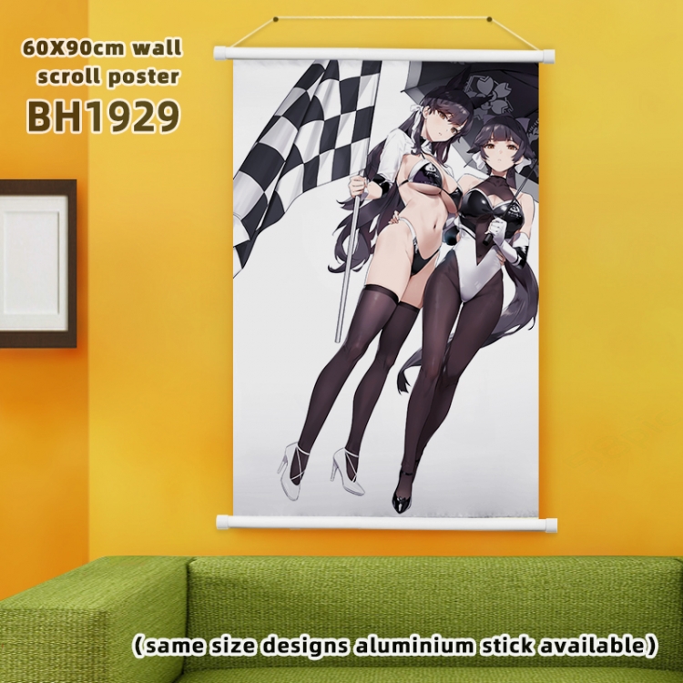 Azur Lane White Plastic rod Cloth painting Wall Scroll 60X90CM BH1929