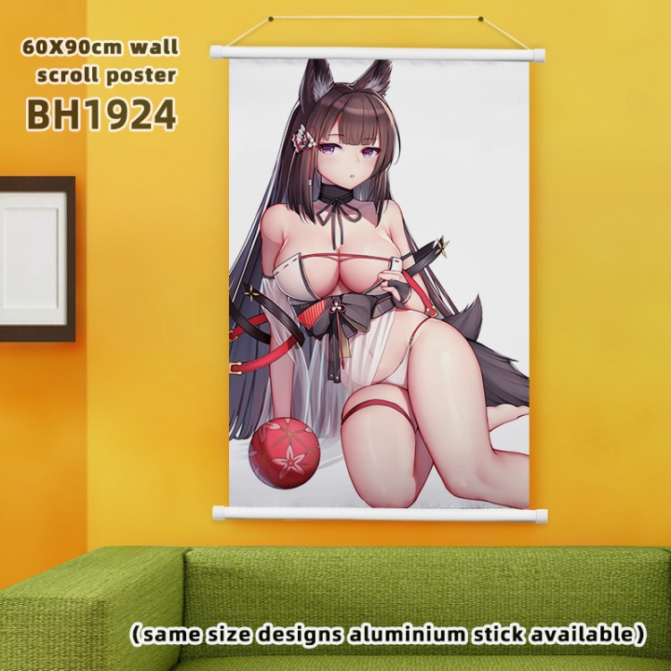 Azur Lane White Plastic rod Cloth painting Wall Scroll 60X90CM BH1924