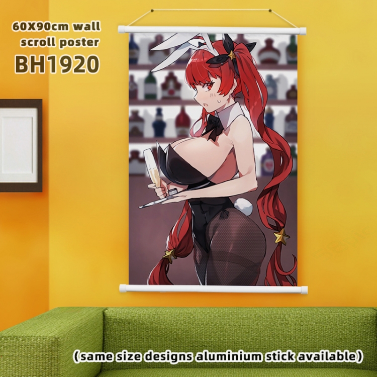 Azur Lane White Plastic rod Cloth painting Wall Scroll 60X90CM BH1920