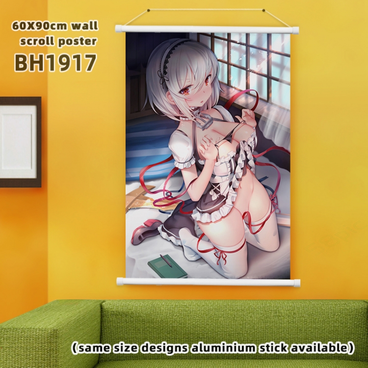 Azur Lane White Plastic rod Cloth painting Wall Scroll 60X90CM BH1917