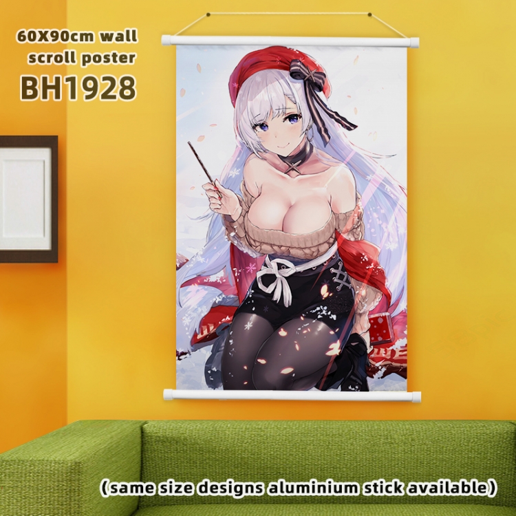 Azur Lane White Plastic rod Cloth painting Wall Scroll 60X90CM BH1928