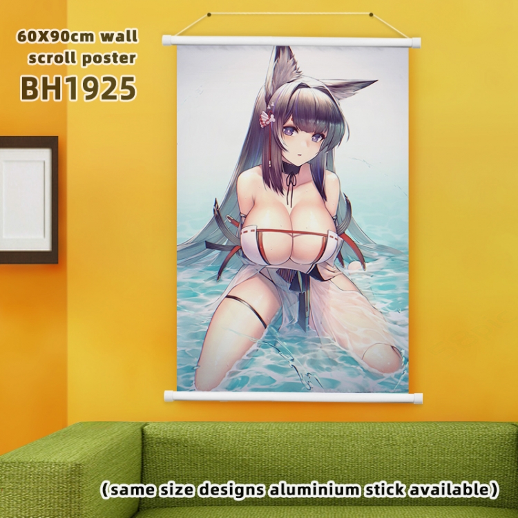 Azur Lane White Plastic rod Cloth painting Wall Scroll 60X90CM BH1925