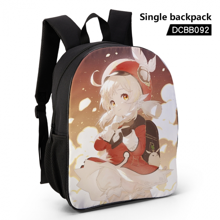 Genshin Impact Anime waterproof single-deck backpack 28.5X13X37CM DCBB092