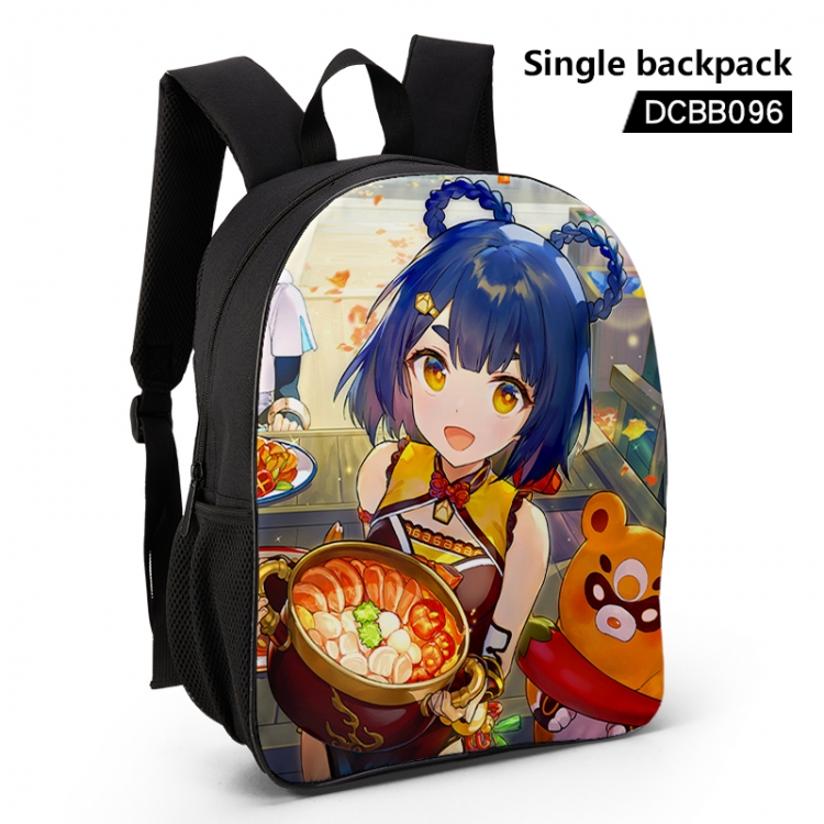 Genshin Impact Anime waterproof single-deck backpack 28.5X13X37CM DCBB096