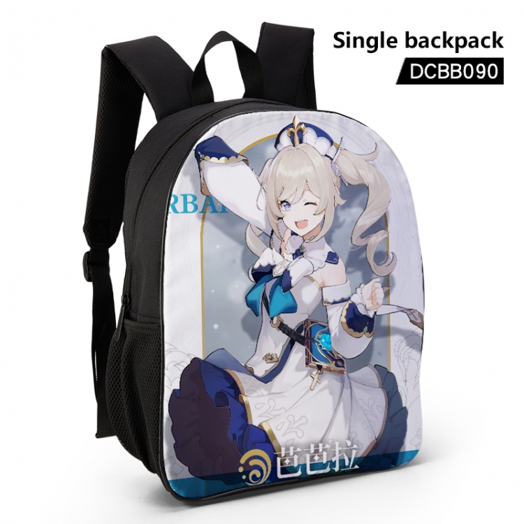Genshin Impact Anime waterproof single-deck backpack 28.5X13X37CM DCBB090
