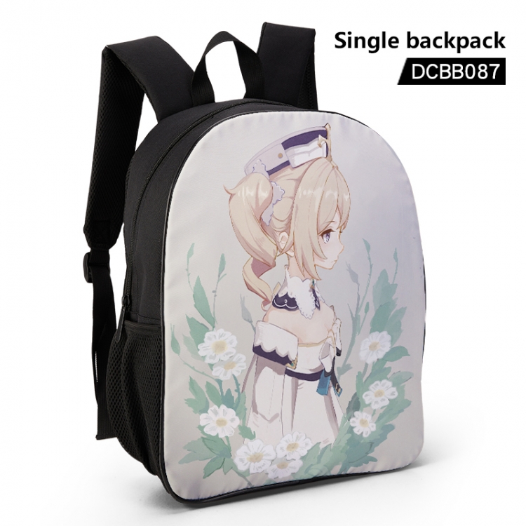Genshin Impact Anime waterproof single-deck backpack 28.5X13X37CM DCBB087