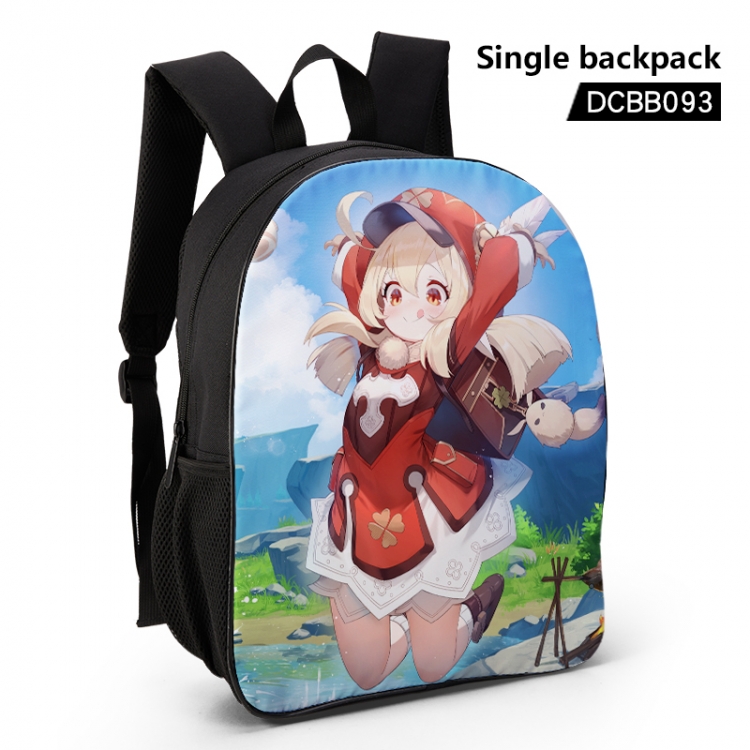 Genshin Impact Anime waterproof single-deck backpack 28.5X13X37CM DCBB093