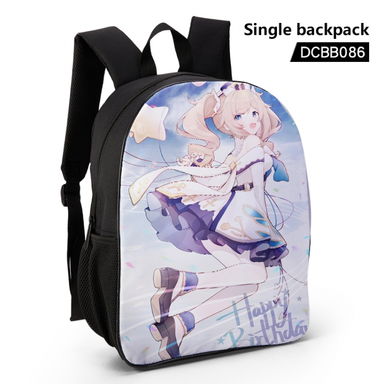 Genshin Impact Anime waterproof single-deck backpack 28.5X13X37CM DCBB086