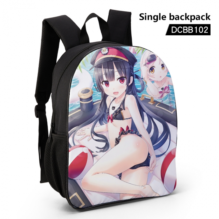 Pure Station Anime waterproof single-deck backpack 28.5X13X37CM DCBB102