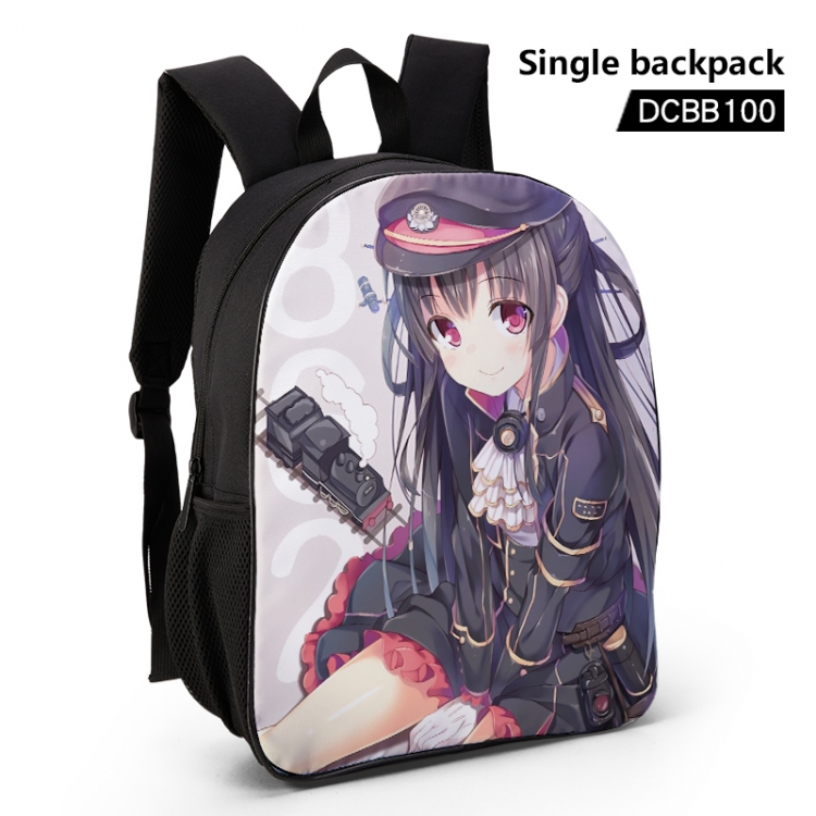 Pure Station Anime waterproof single-deck backpack 28.5X13X37CM DCBB100