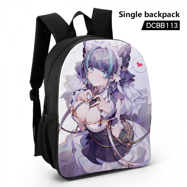 Azur Lane Anime waterproof single-deck backpack 28.5X13X37CM DCBB113