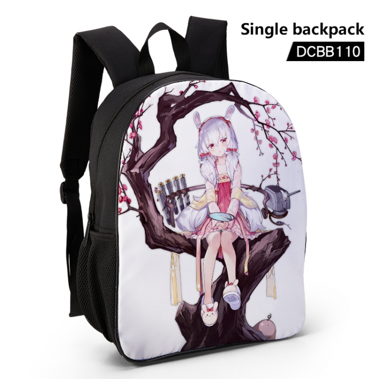 Azur Lane Anime waterproof single-deck backpack 28.5X13X37CM DCBB110