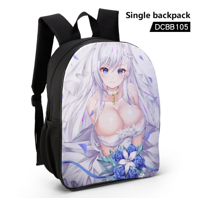 Azur Lane Anime waterproof single-deck backpack 28.5X13X37CM DCBB105