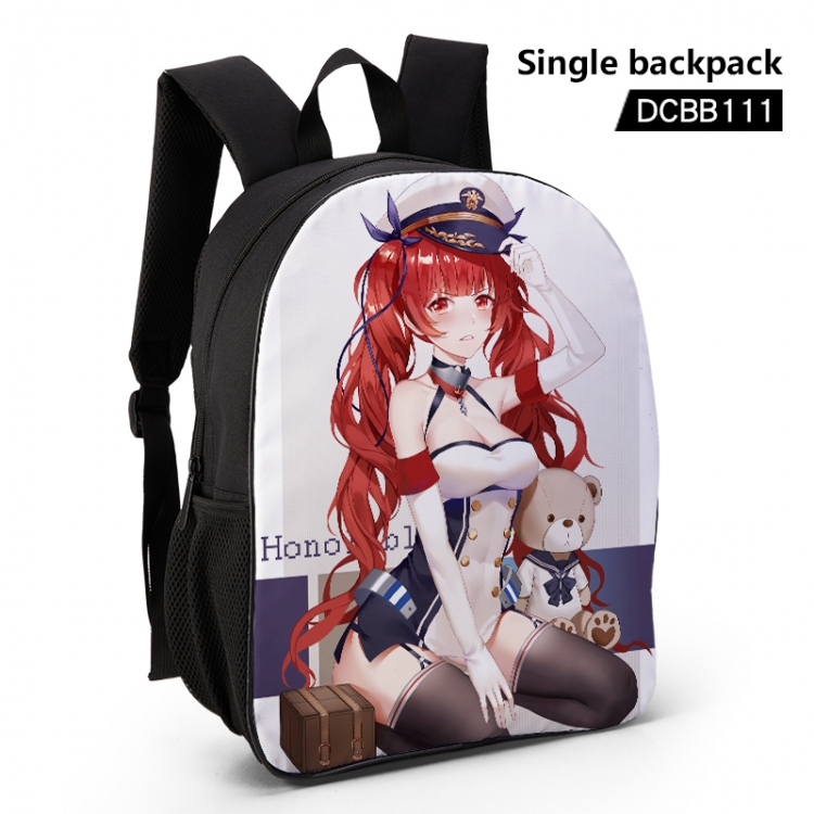 Azur Lane Anime waterproof single-deck backpack 28.5X13X37CM DCBB111