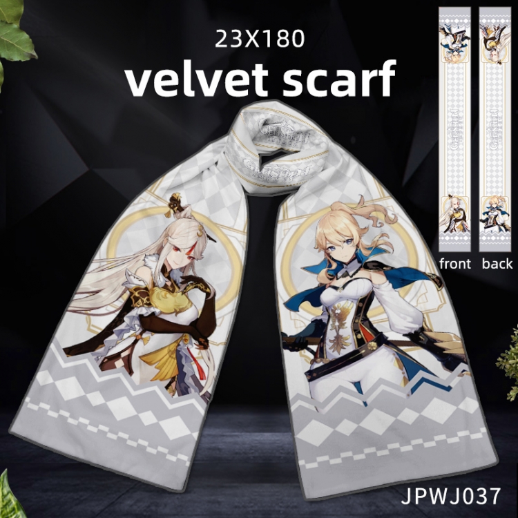 Genshin Impact Anime Full color velvet scarf JPWJ37