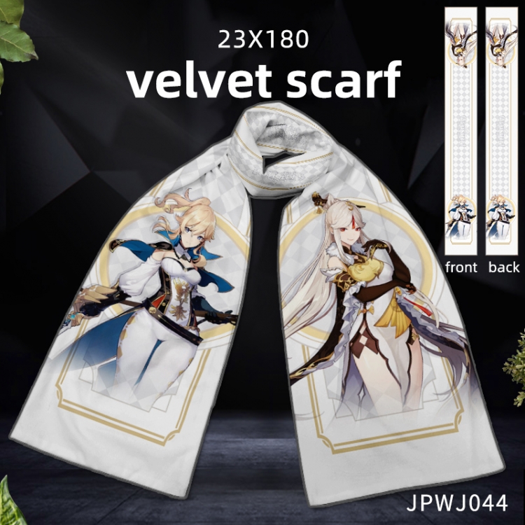 Genshin Impact Anime Full color velvet scarf JPWJ44