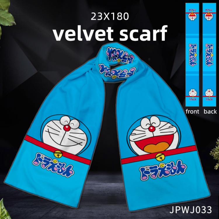 Doraemon Anime Full color velvet scarf JPWJ33