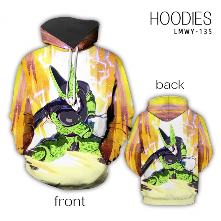 DRAGON BALL Anime full color zipper hooded sweater M L XL 2XL LMWY135