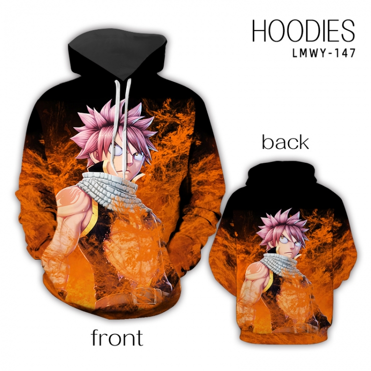 Fairy tail Anime full color zipper hooded sweater M L XL 2XL LMWY147
