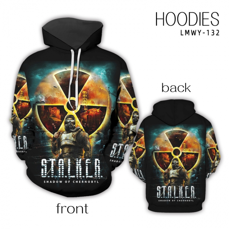 Anime full color zipper hooded sweater M L XL 2XL