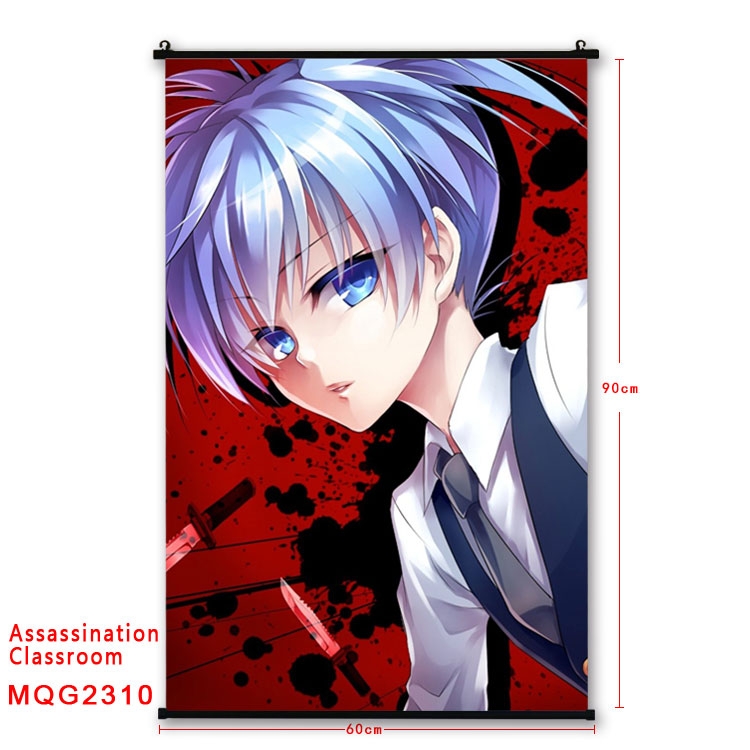 Ansatsu Kyoushitsu Assassination Classroom BLACK plastic pole cloth painting Wall Scroll   60X90CM  MQG2310