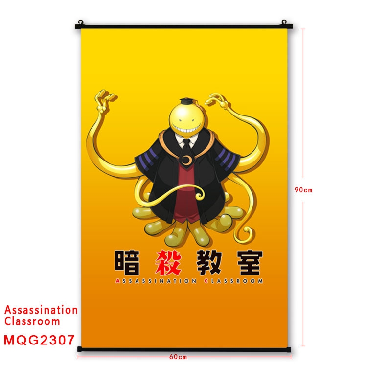Ansatsu Kyoushitsu Assassination Classroom BLACK plastic pole cloth painting Wall Scroll   60X90CM  MQG2307