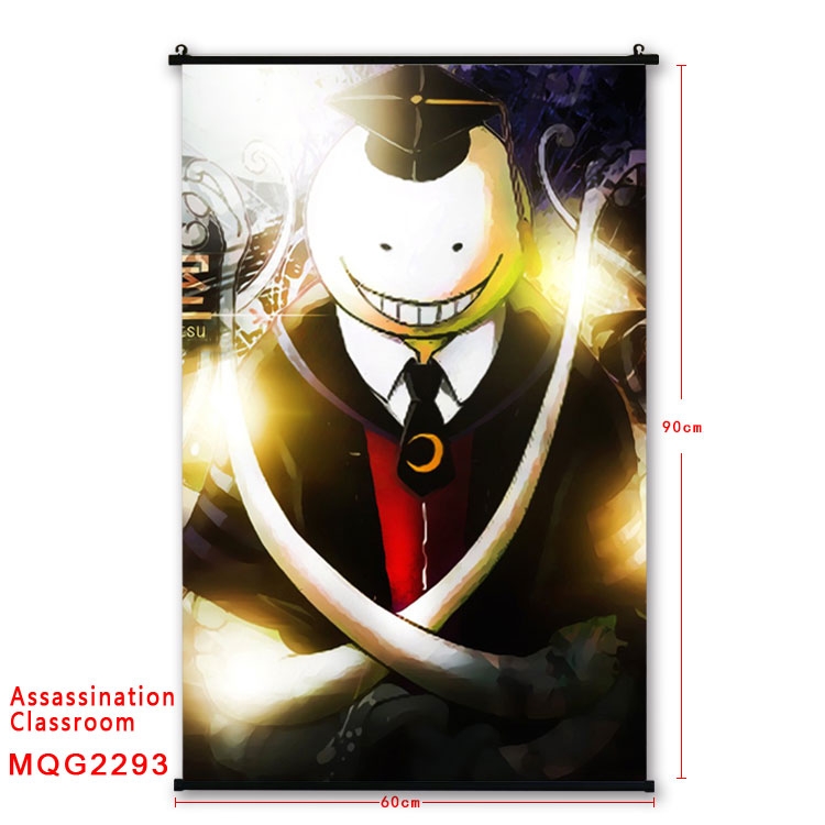Ansatsu Kyoushitsu Assassination Classroom BLACK plastic pole cloth painting Wall Scroll   60X90CM  MQG2293