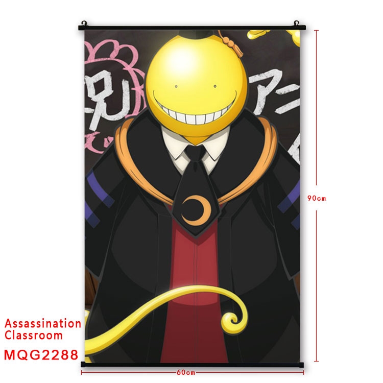 Ansatsu Kyoushitsu Assassination Classroom BLACK plastic pole cloth painting Wall Scroll   60X90CM  MQG2288