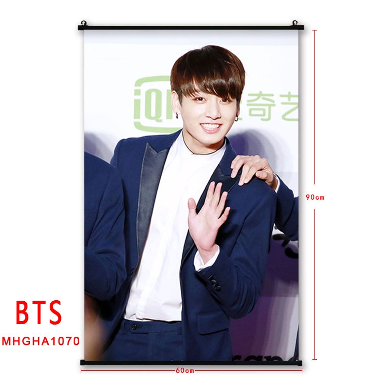 BTS plastic pole cloth painting Wall Scroll 60X90CM MHGHA1070