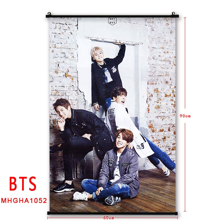 BTS plastic pole cloth painting Wall Scroll 60X90CM MHGHA1052