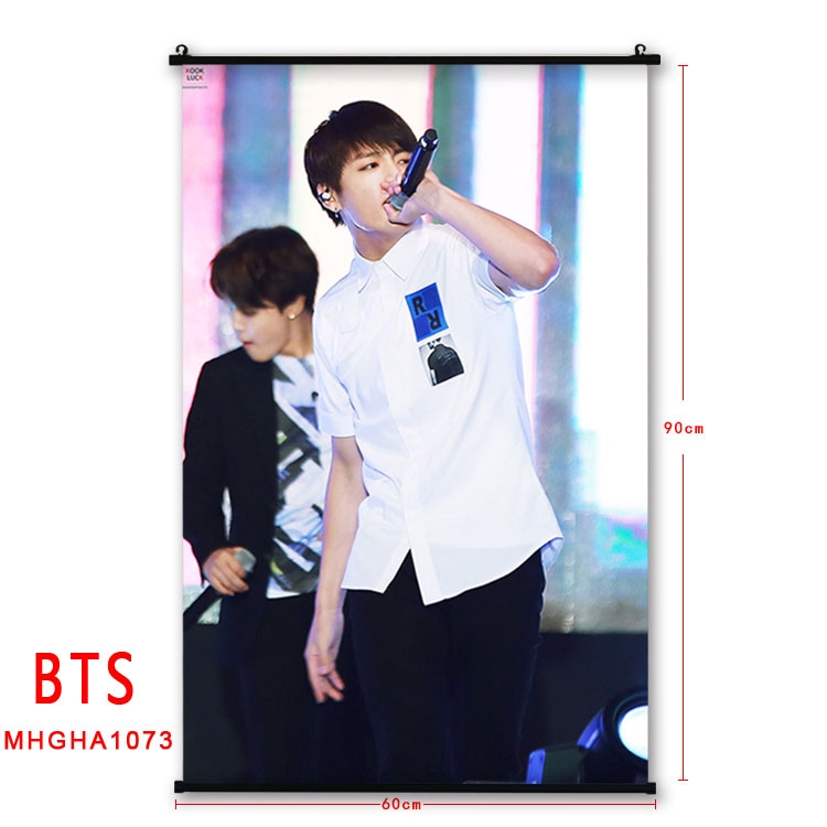 BTS plastic pole cloth painting Wall Scroll 60X90CM MHGHA1073