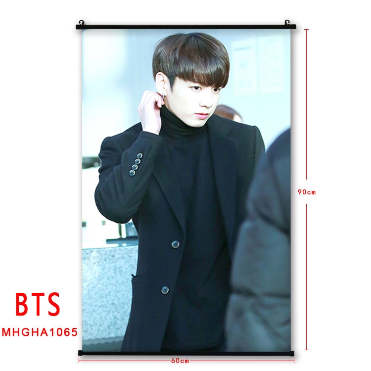 BTS plastic pole cloth painting Wall Scroll 60X90CM MHGHA1065