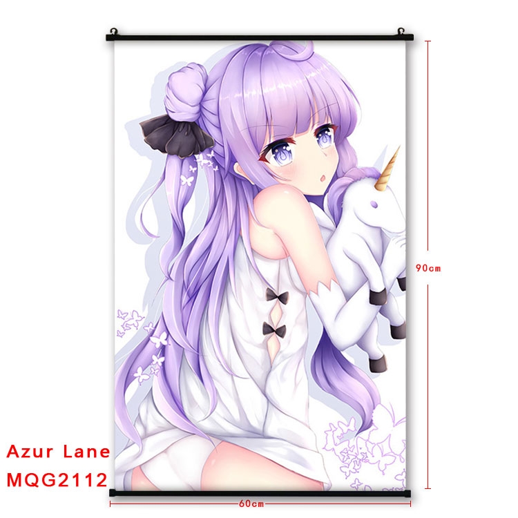 Azur Lane Anime plastic pole cloth painting Wall Scroll 60X90CM MQG2112