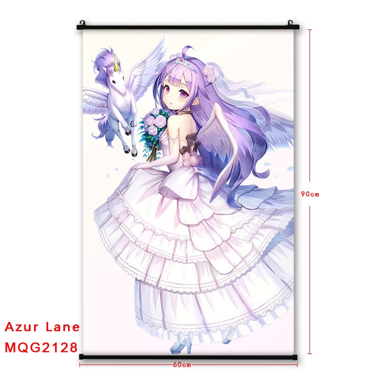 Azur Lane Anime plastic pole cloth painting Wall Scroll 60X90CM MQG2128