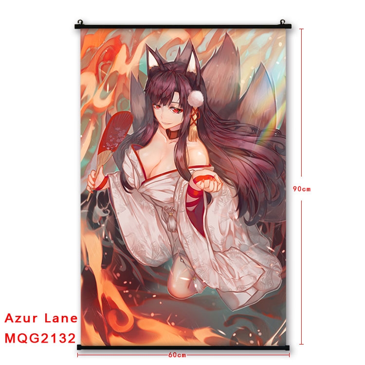 Azur Lane Anime plastic pole cloth painting Wall Scroll 60X90CM MQG2132