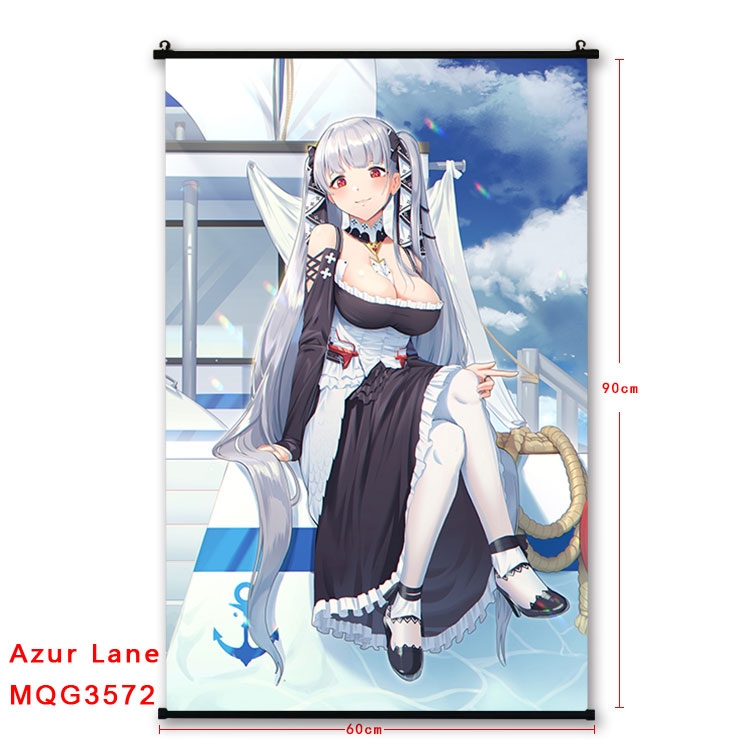 Azur Lane Anime plastic pole cloth painting Wall Scroll 60X90CM MQG3572