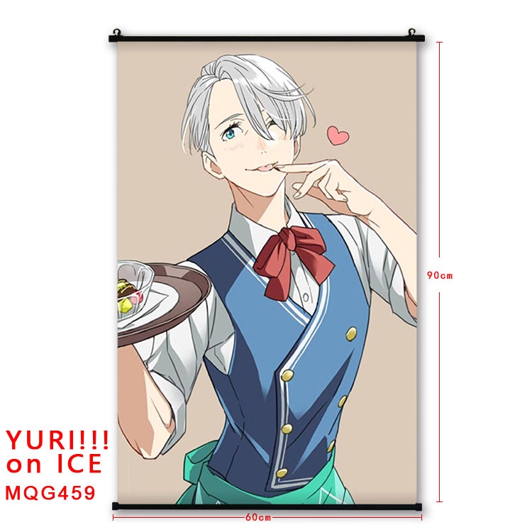 Yuri !!! on Ice Anime plastic pole cloth painting Wall Scroll 60X90CM  MQG459