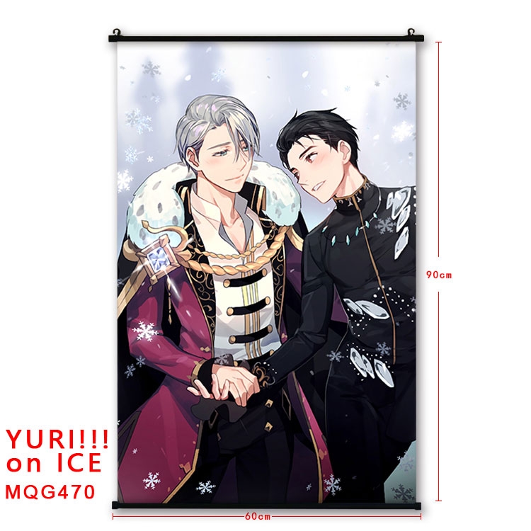 Yuri !!! on Ice Anime plastic pole cloth painting Wall Scroll 60X90CM  MQG470