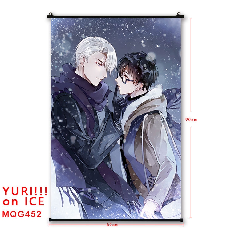 Yuri !!! on Ice Anime plastic pole cloth painting Wall Scroll 60X90CM  MQG452