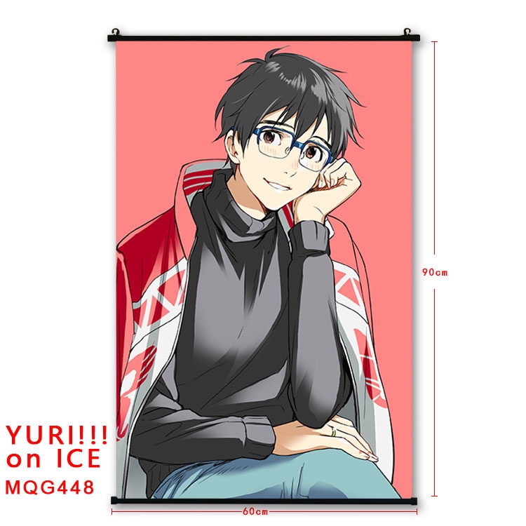 Yuri !!! on Ice Anime plastic pole cloth painting Wall Scroll 60X90CM  MQG448