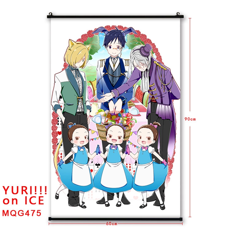 Yuri !!! on Ice Anime plastic pole cloth painting Wall Scroll 60X90CM  MQG475